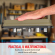 Collapsible Magnetic Parts Tray Set - 3 Different Size Tool Trays for Screw, Bolts, Nuts, Washers, Pins and Other Small Metal Parts, Mechanic Tool Gifts for Men - Khaki