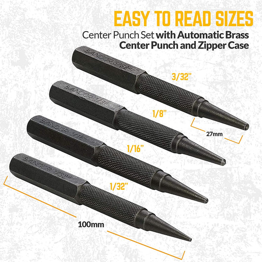 5-Piece Nail Setter Punches